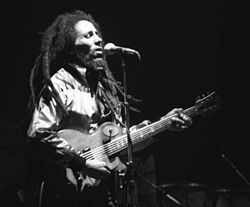 Bob Marley em um concerto em Zurique